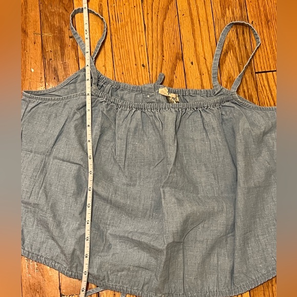 Madewell Chambray Meriden Top in Vineshire Wash Blue Size - Picture 14 of 15